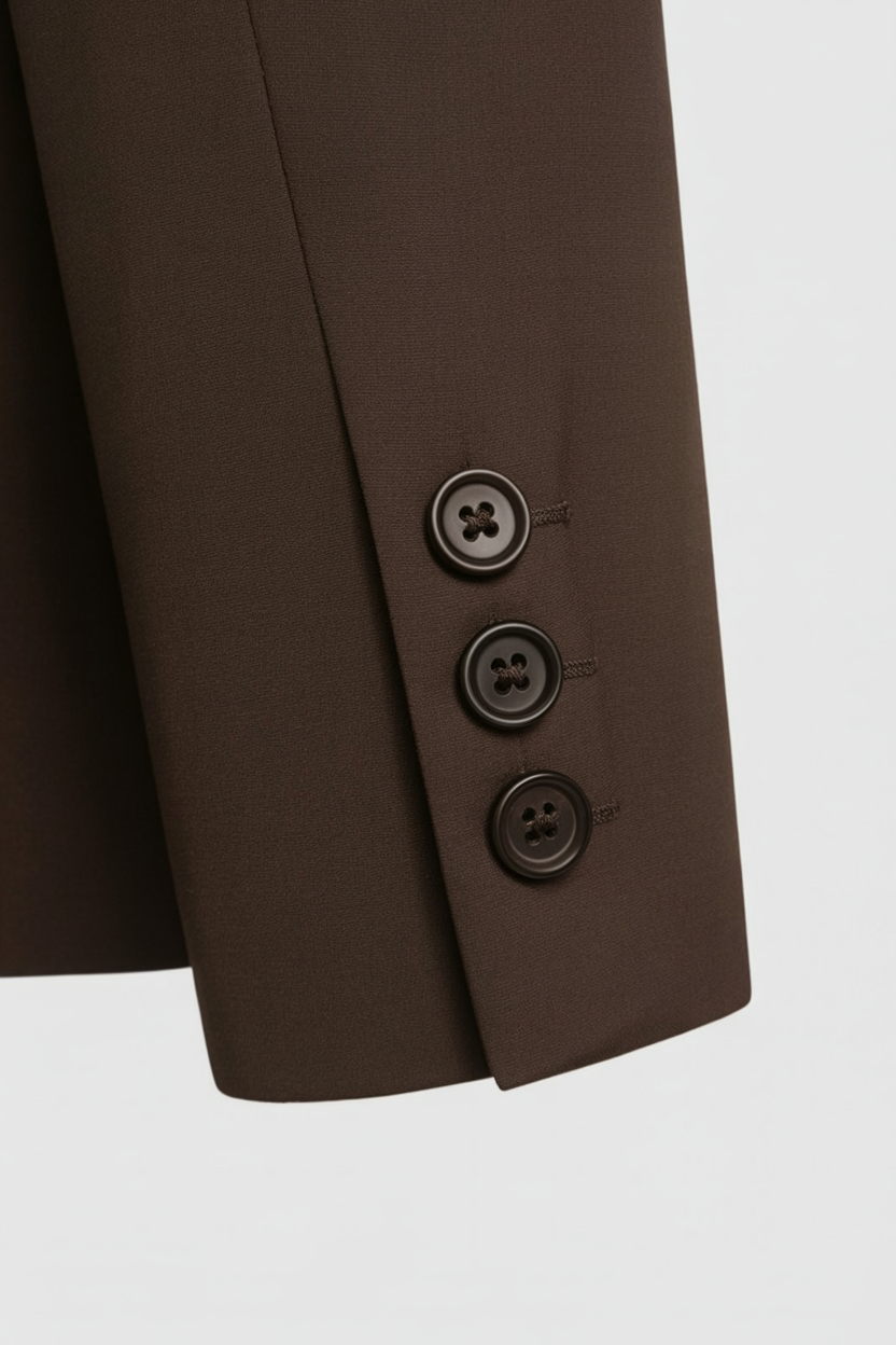 Blazer with Notched Lapel & Flap Pockets