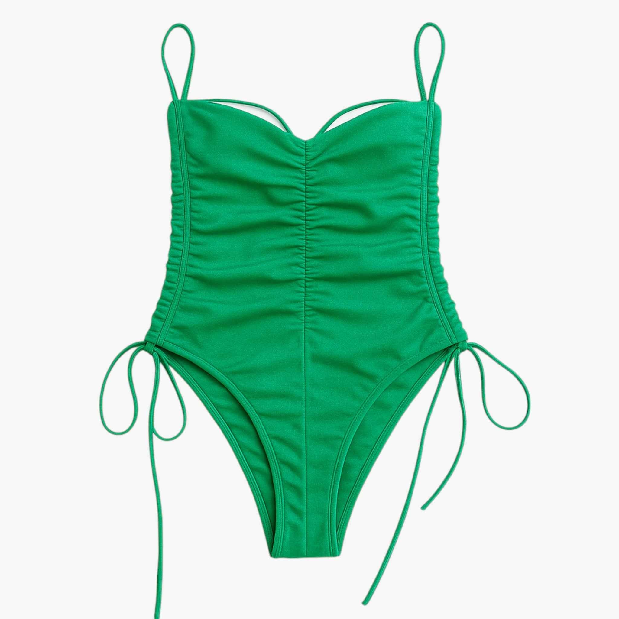 One Piece Swimsuit with Ruched Detail