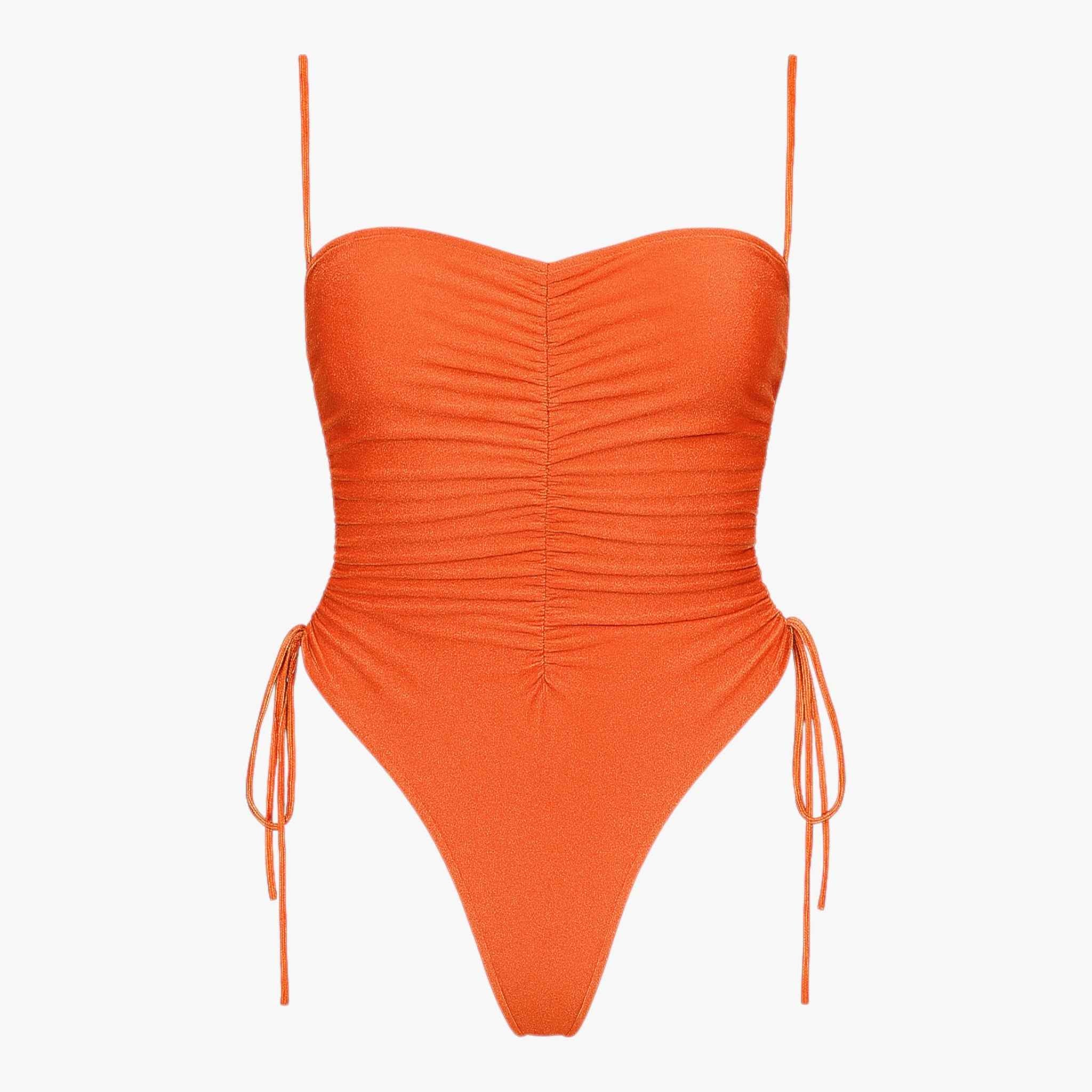 One Piece Swimsuit with Ruched Detail