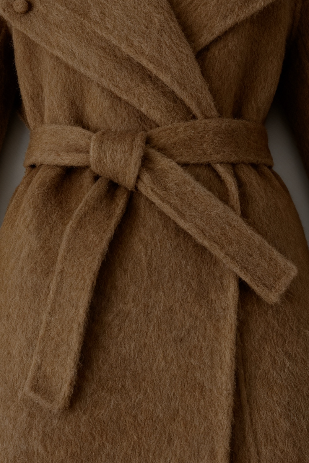 Wrap Coat with Shawl Collar, Belted