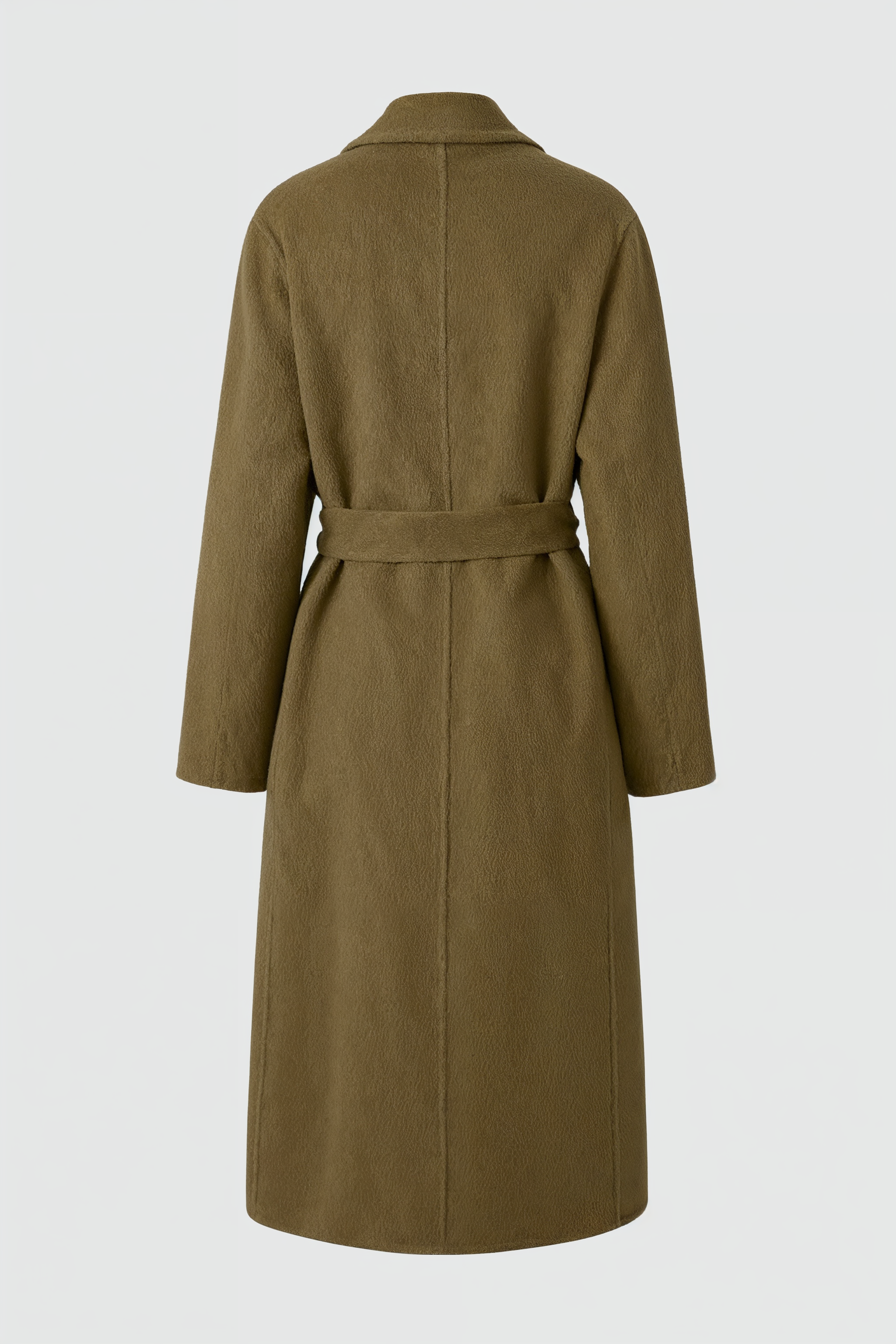 Wrap Coat with Belt & Shawl Collar