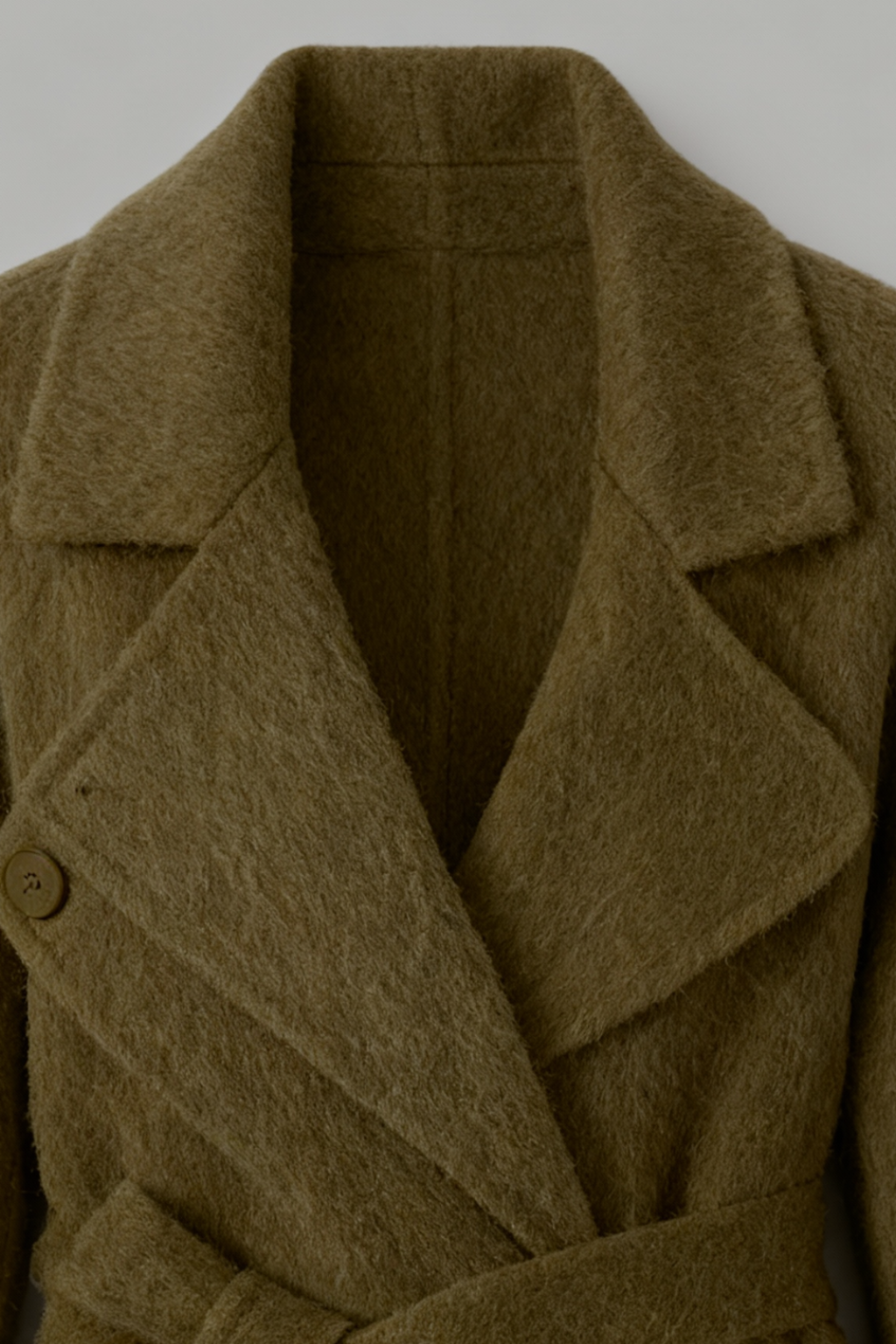 Wrap Coat with Belt & Shawl Collar