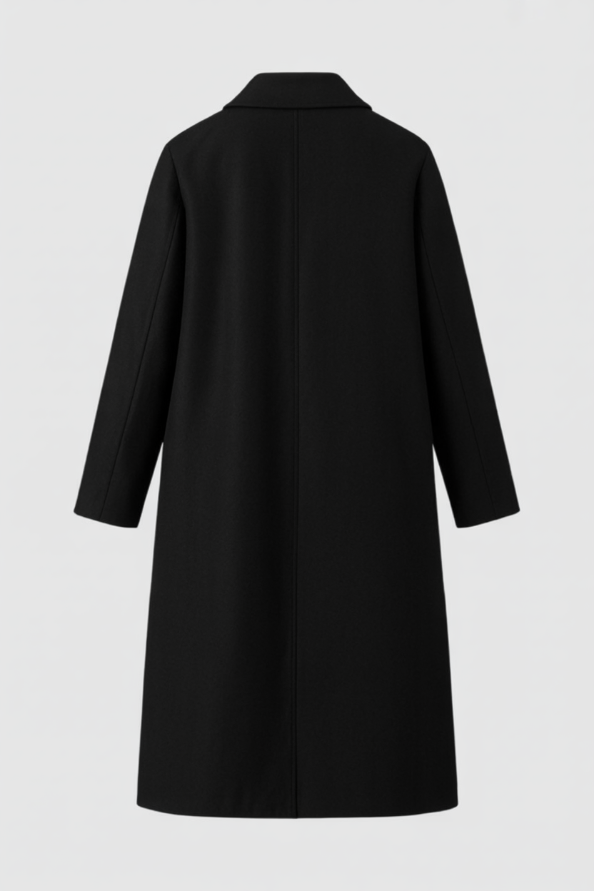 Long Coat | Relaxed Fit, Buttoned Pockets