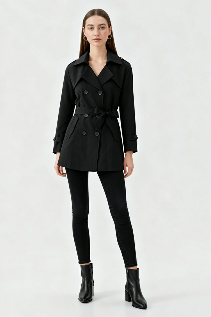 Trench Coat | Belted, Double-Breasted
