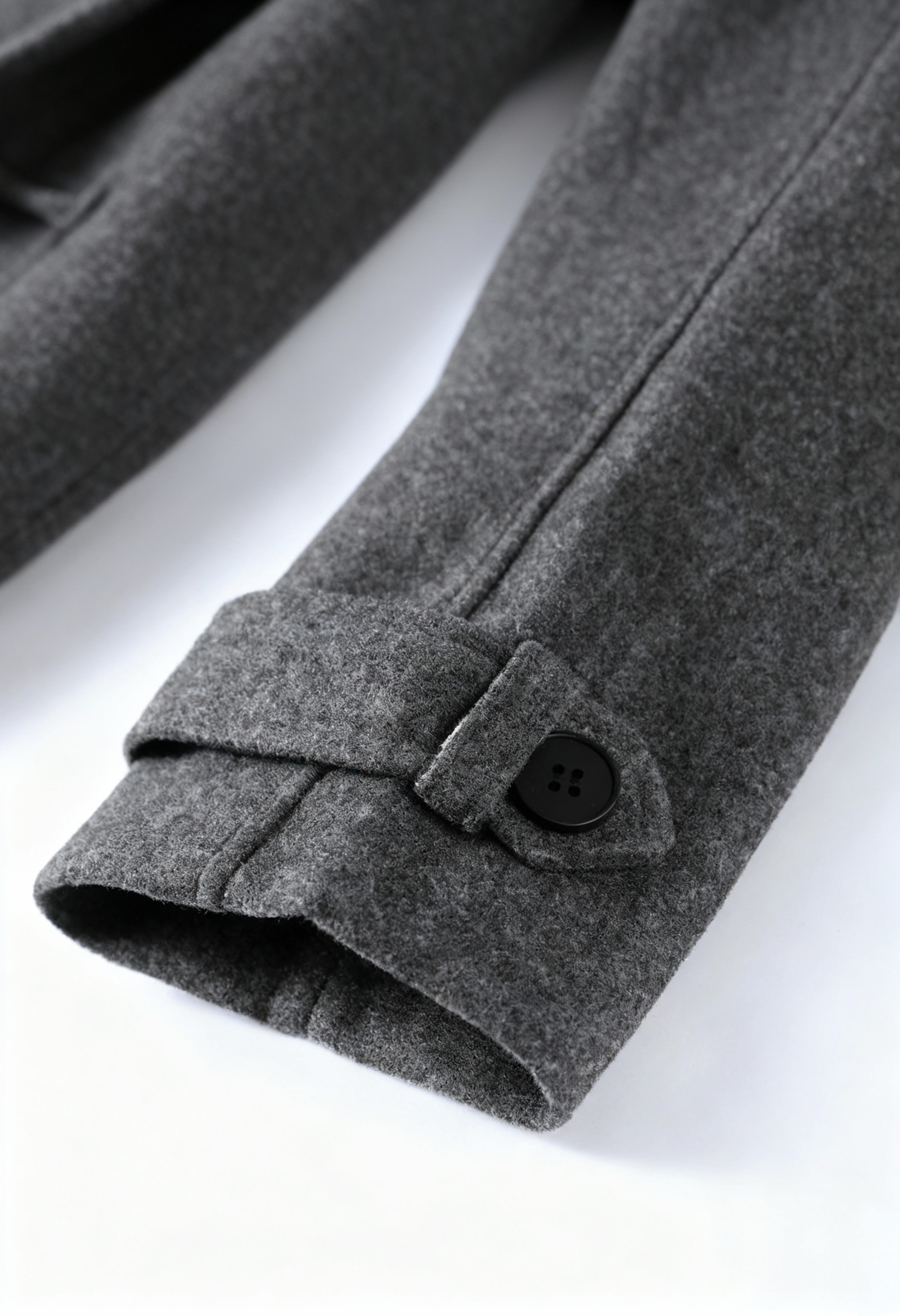 Double-Breasted Coat with Belted Waist