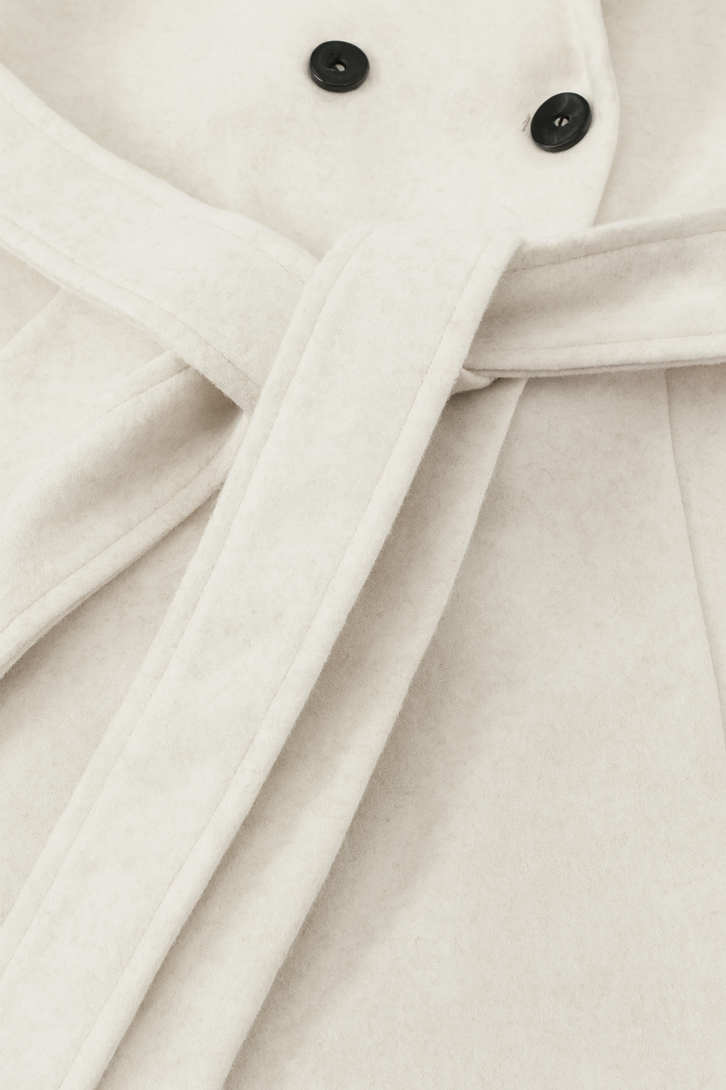 Wrap Coat with Hood & Belted Waist