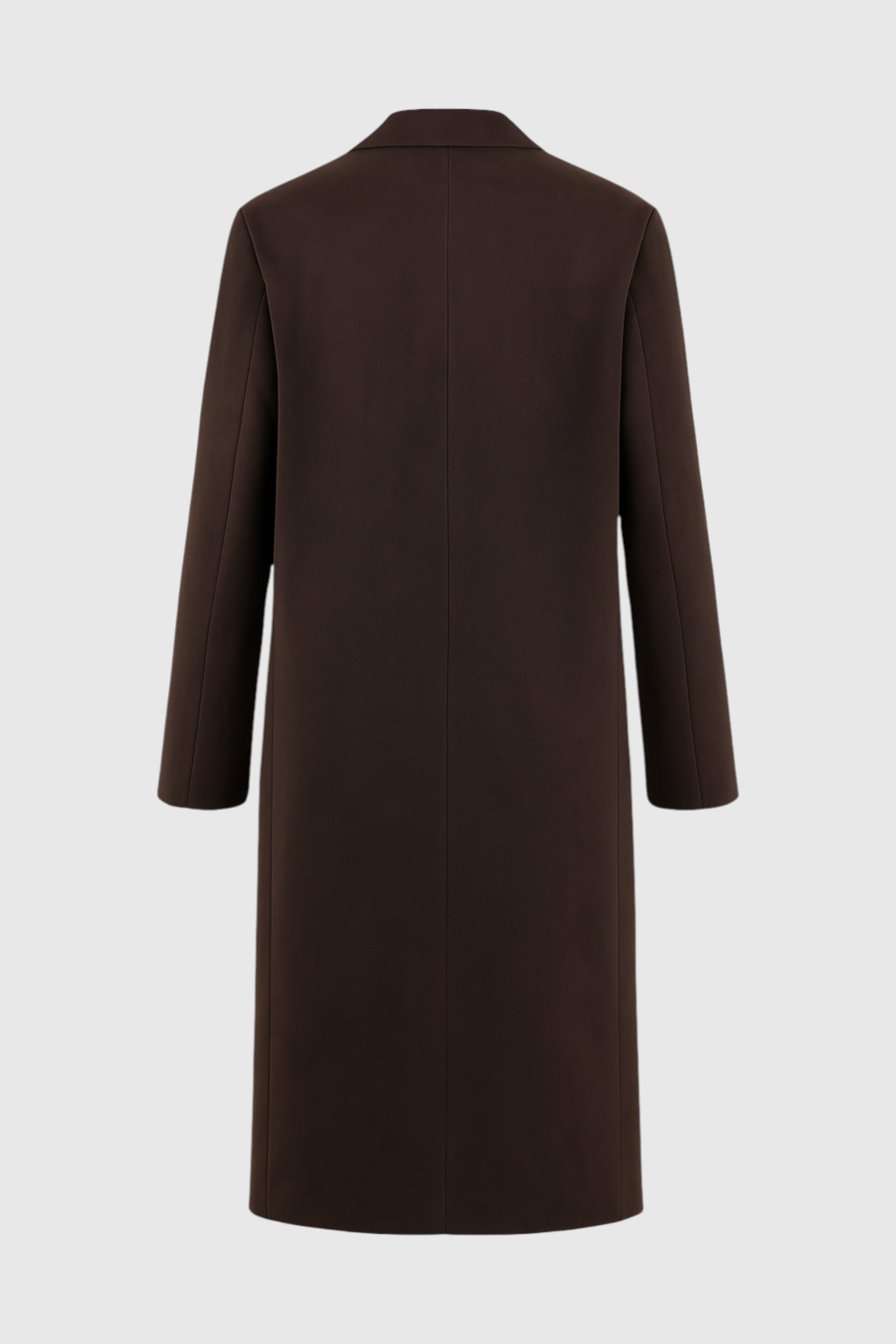 Long Suedette Overcoat | Relaxed Fit