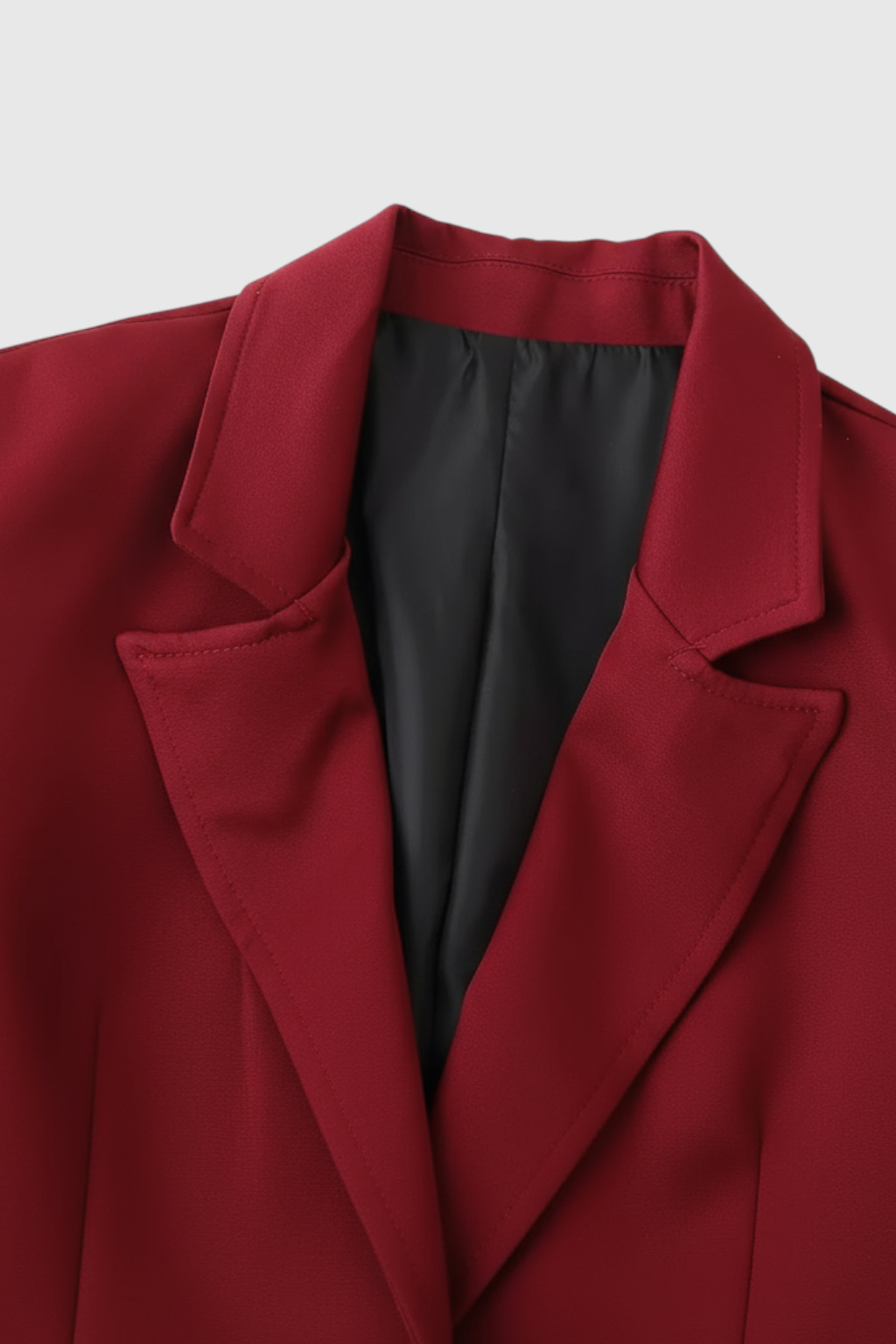 Longline Coat in Deep Wine | Slim Fit