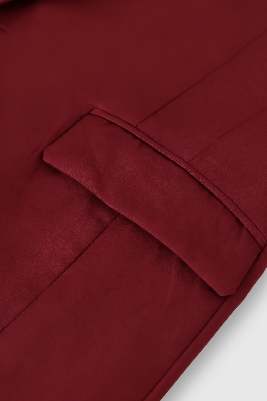 Longline Coat in Deep Wine | Slim Fit