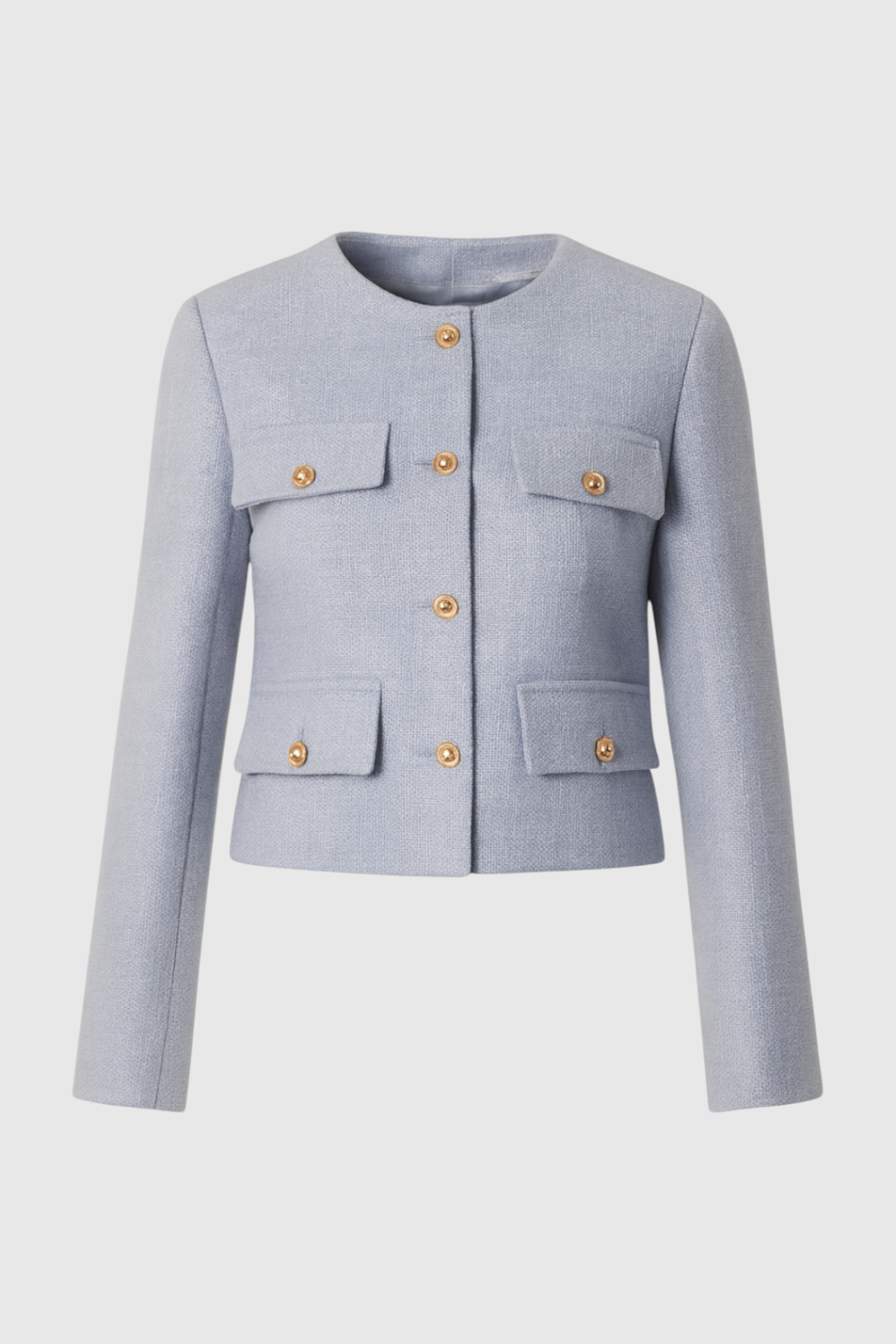 Short Jacket with Gold Buttons