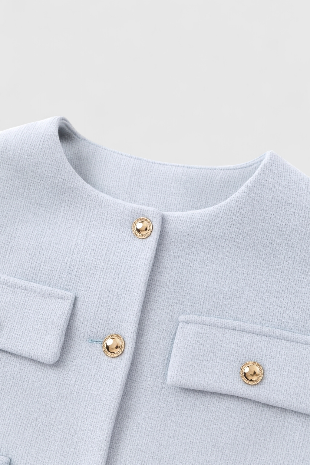 Short Jacket with Gold Buttons