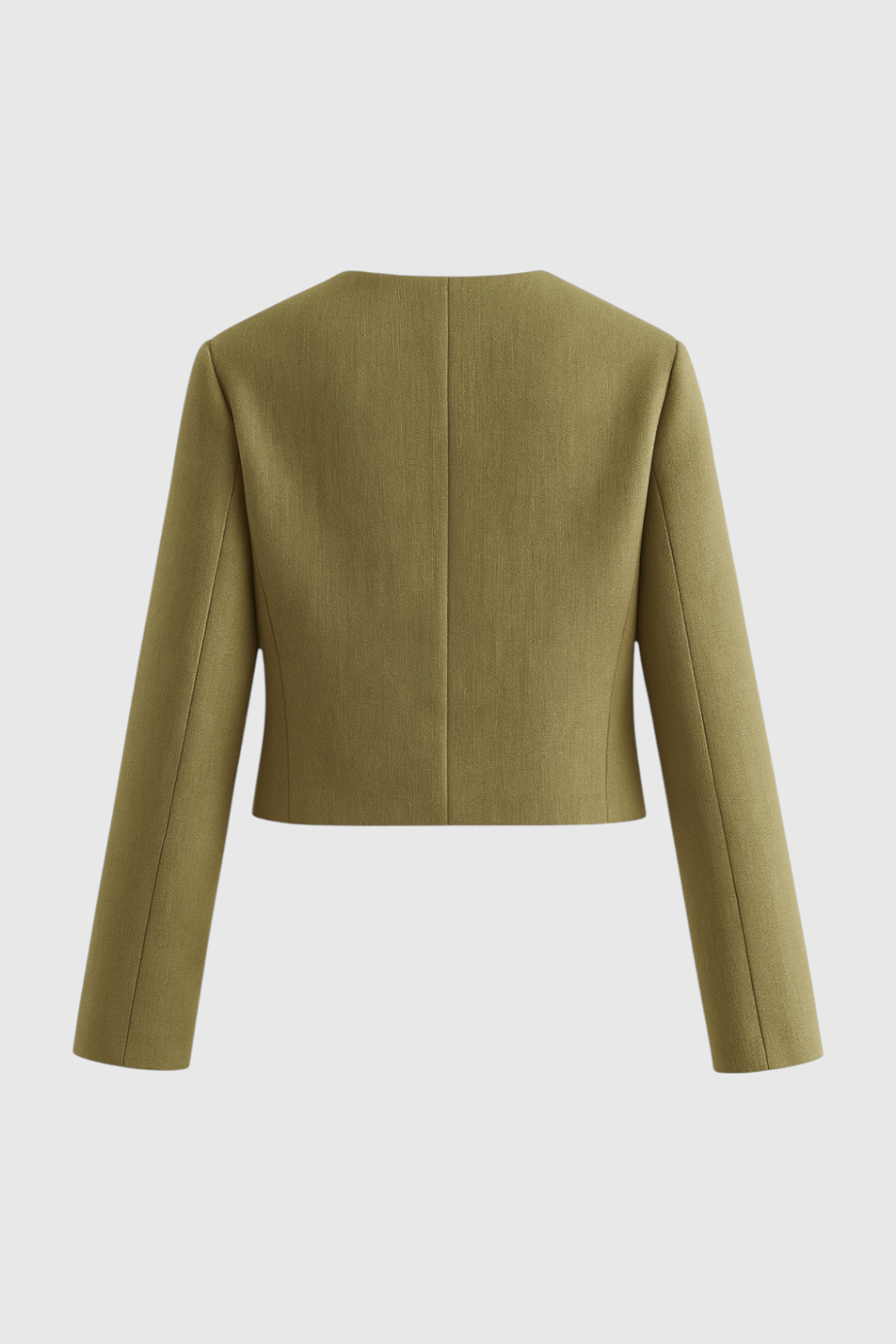 Short Jacket with Gold-Tone Buttons
