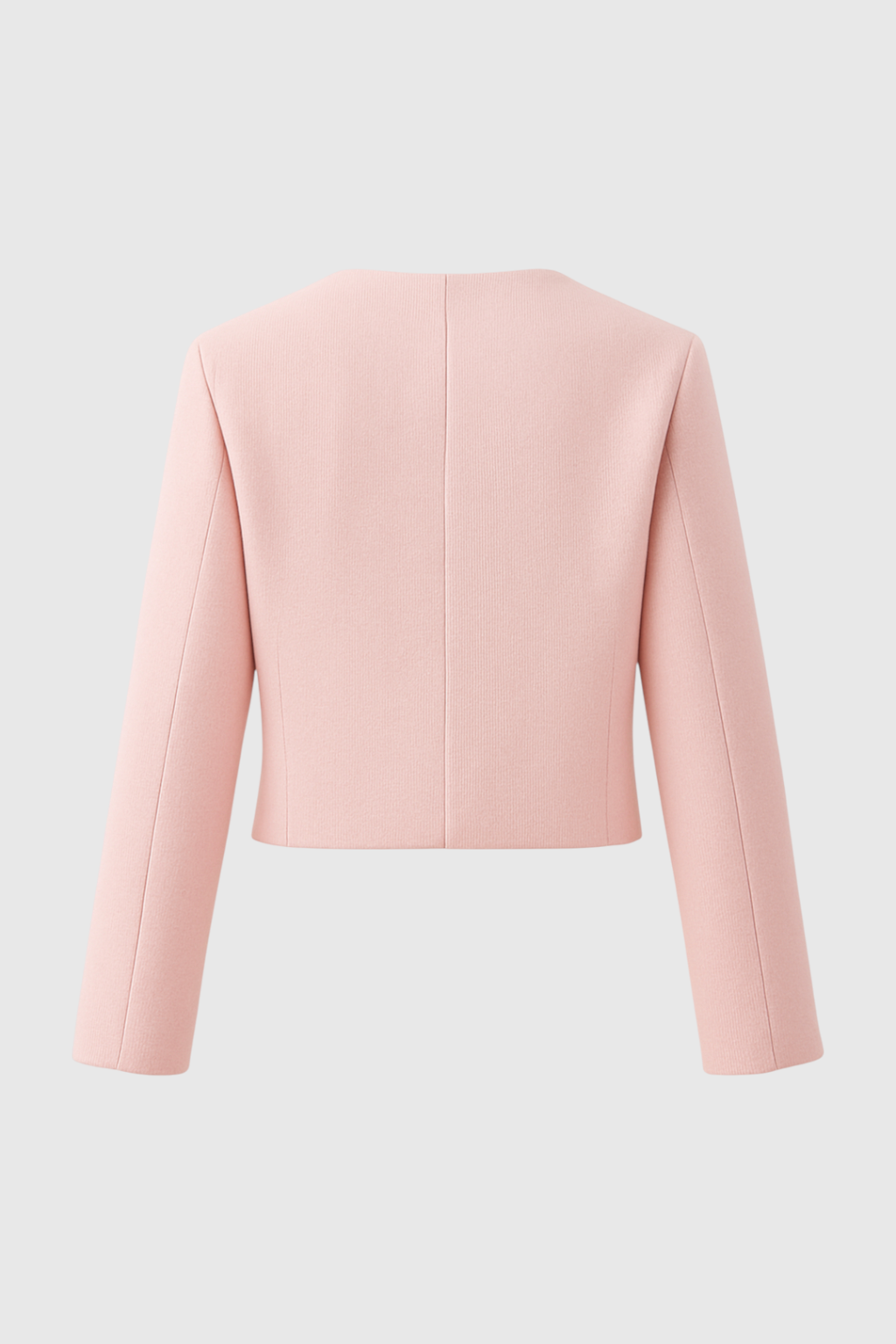Short Jacket, Gold Buttons, Textured Fabric