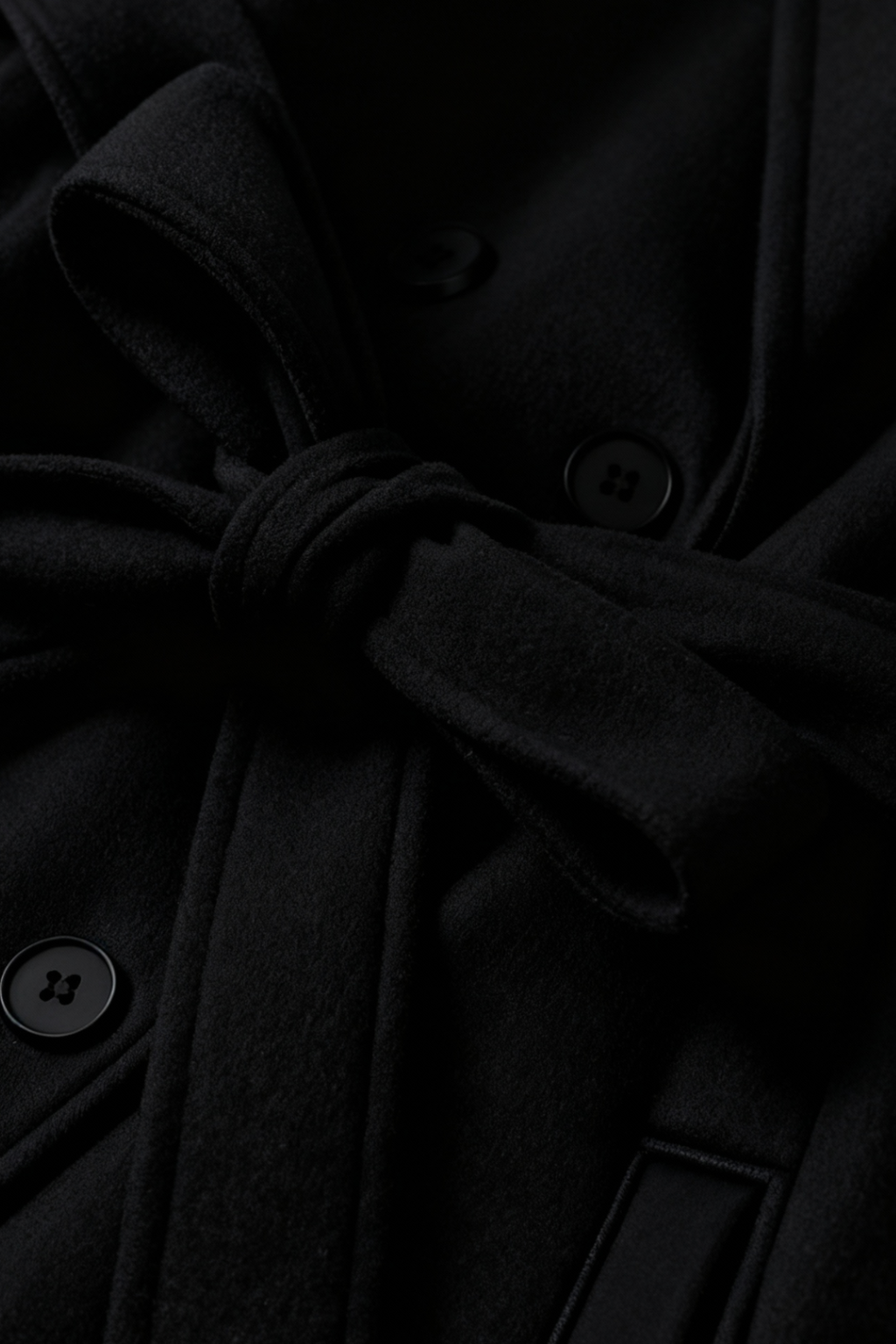 Long Coat with Belted Waist