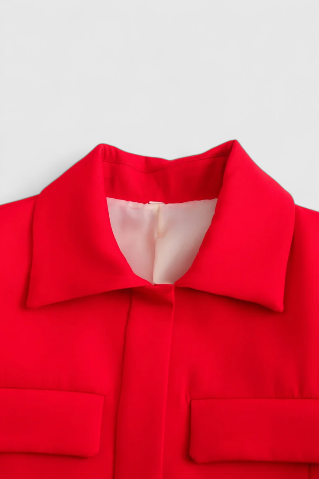 Cropped Utility Jacket, Flap Pockets